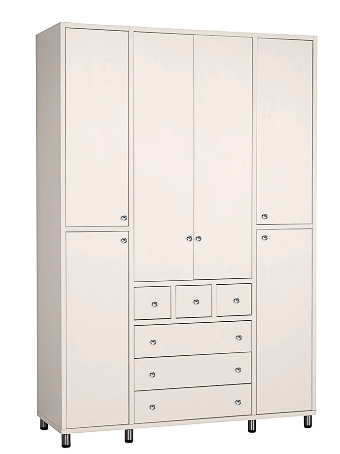 ארון ילדים מיכל 4 דלתות | צבע שמנת